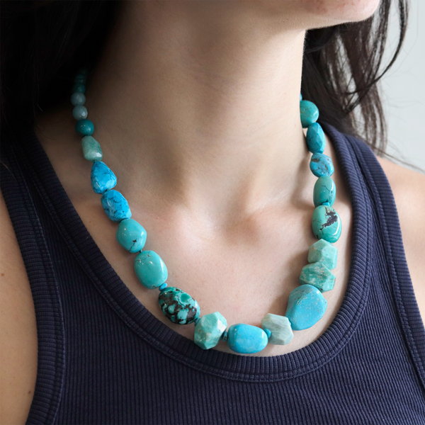 Chunky Turquoise & Amazonite Necklace