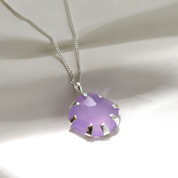 Large Lilac Quartz Gemstone Pendant