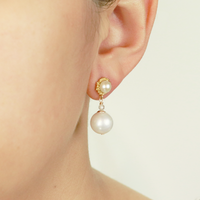 Textured Settings & Pearl Drop Earrings