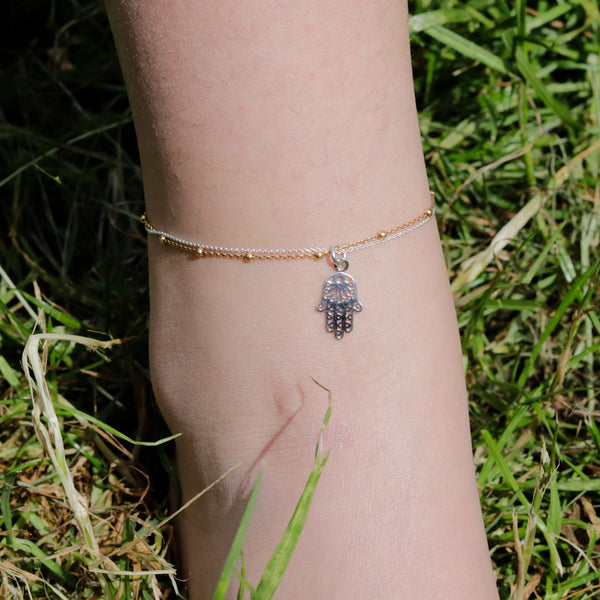 Hamsa Hand Anklet