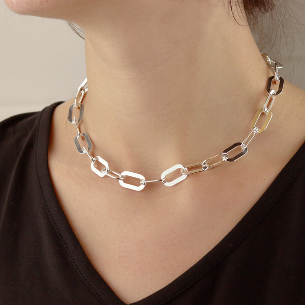 Chunky Flat Chain Necklace