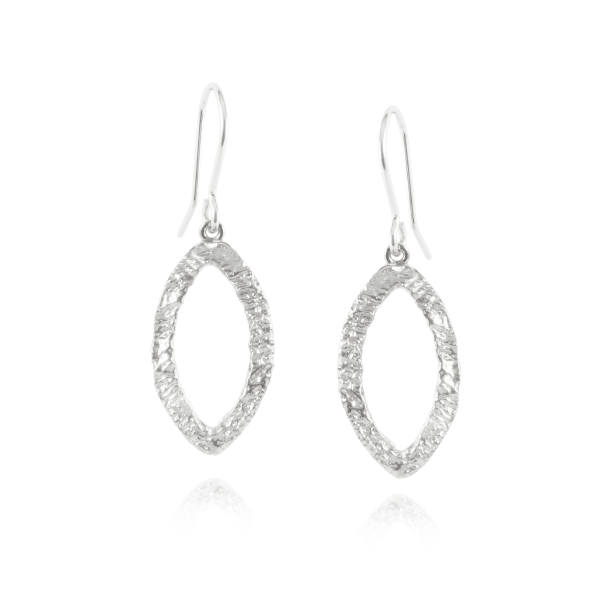 Silver metal deals earrings