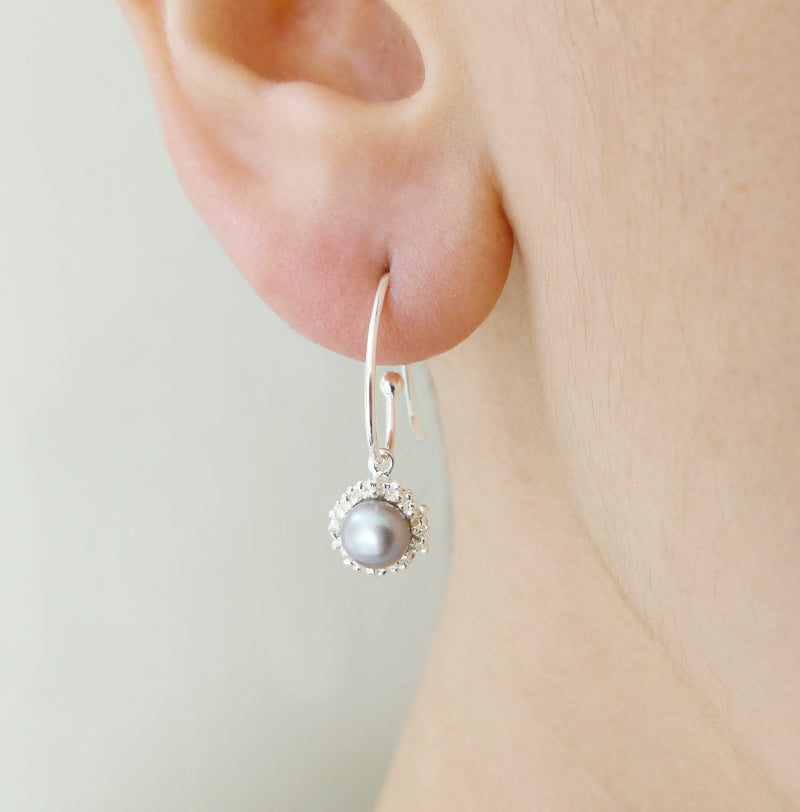 Silver fish hook earrings online
