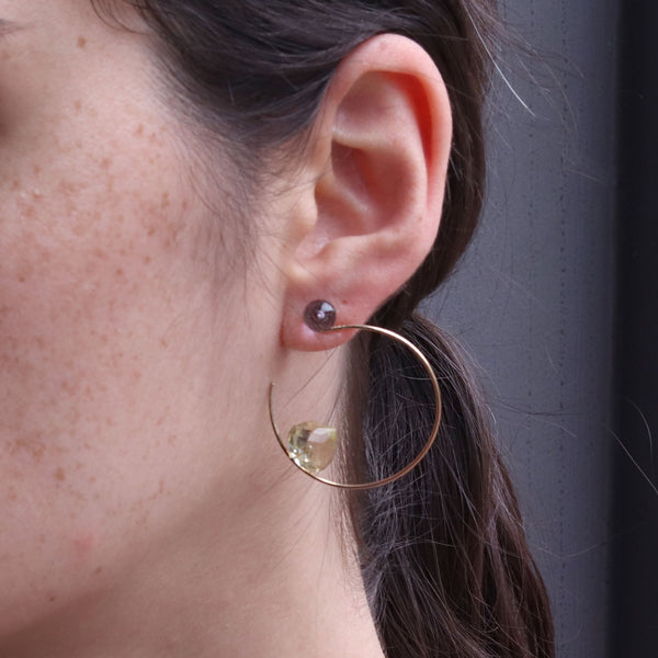 9ct Gold Circle Earrings