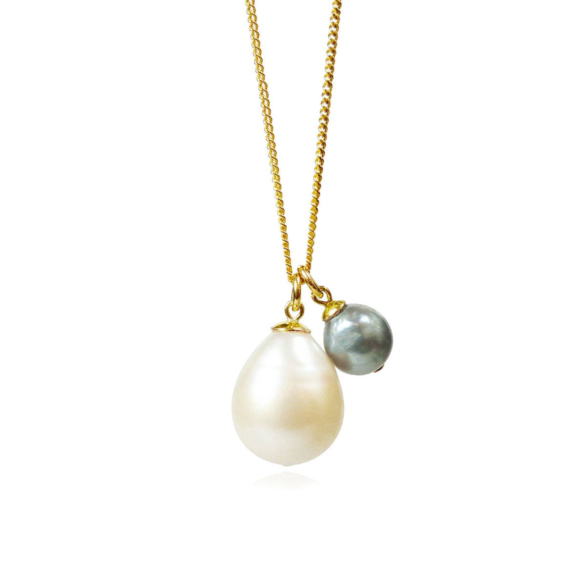 Contrast Baroque Pearl Pendant