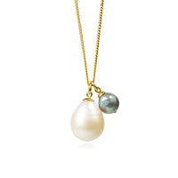 Contrast Baroque Pearl Pendant