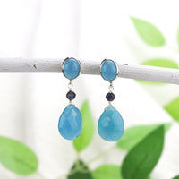Blue Quartz Drop Earrings