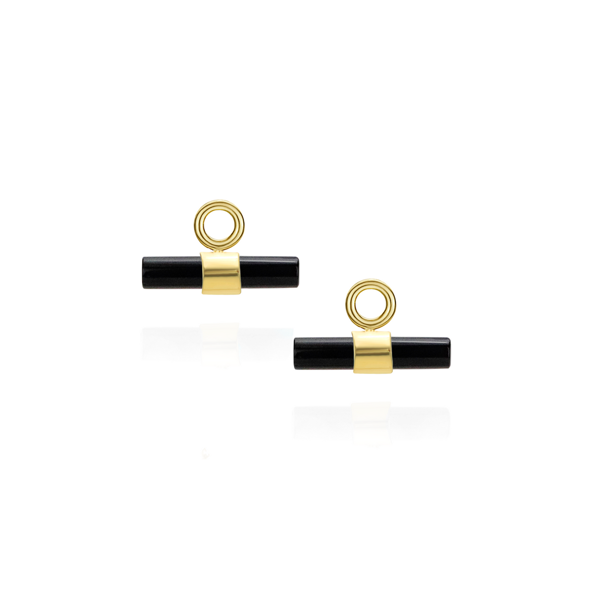 Small Gemstone T-Bar Hoops