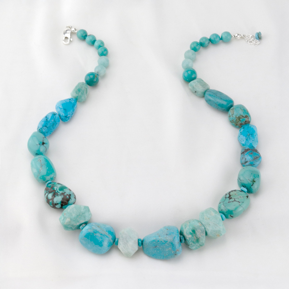 Chunky Turquoise & Amazonite Necklace
