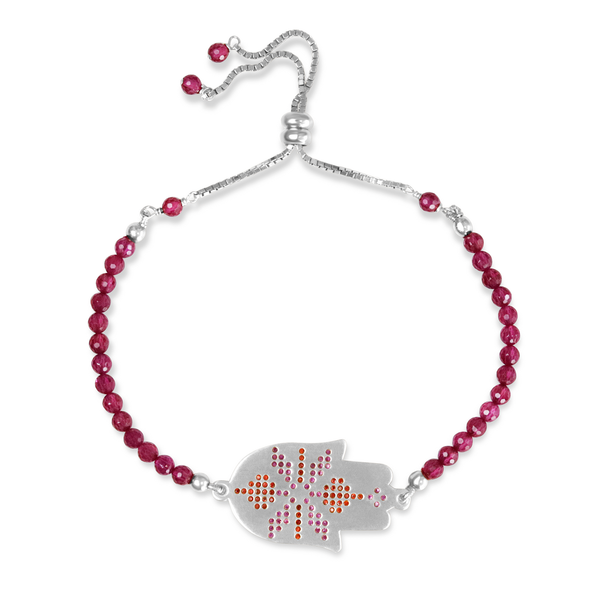 Hamsa Hand Tatreez Beaded Bracelet