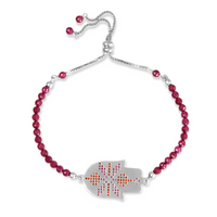Hamsa Hand Tatreez Beaded Bracelet