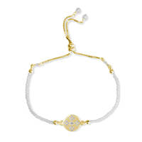 Border Stitch Tatreez Beaded Bracelet
