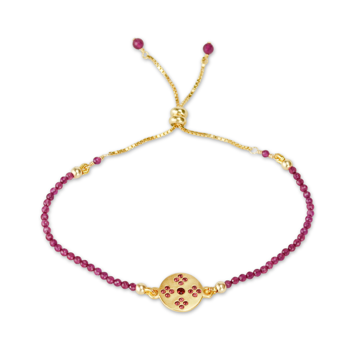 Border Stitch Tatreez Beaded Bracelet