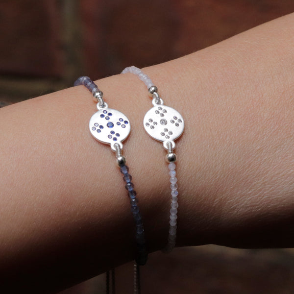 Border Stitch Tatreez Beaded Bracelet