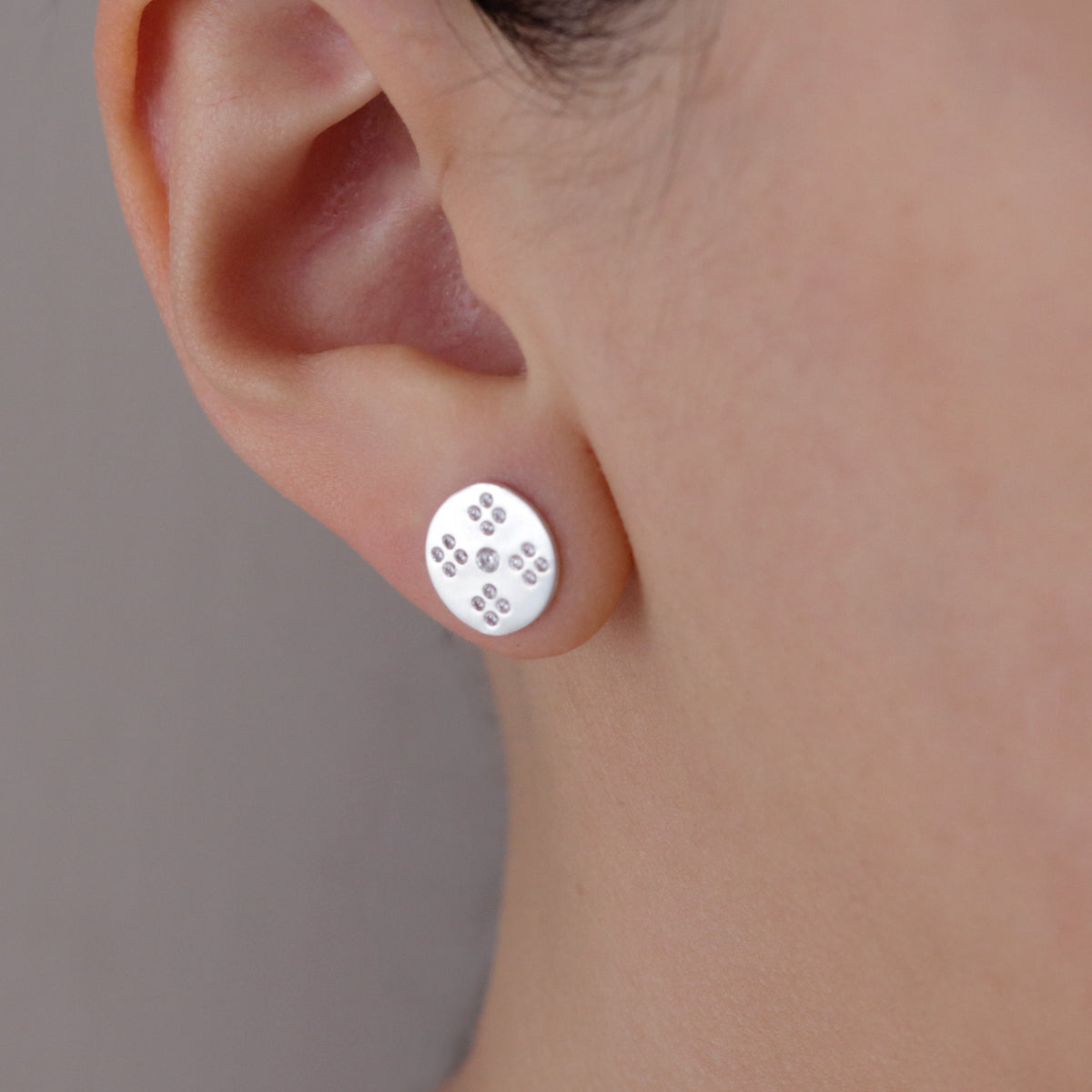 Border Stitch Tatreez Stud Earrings