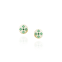 Border Stitch Tatreez Stud Earrings