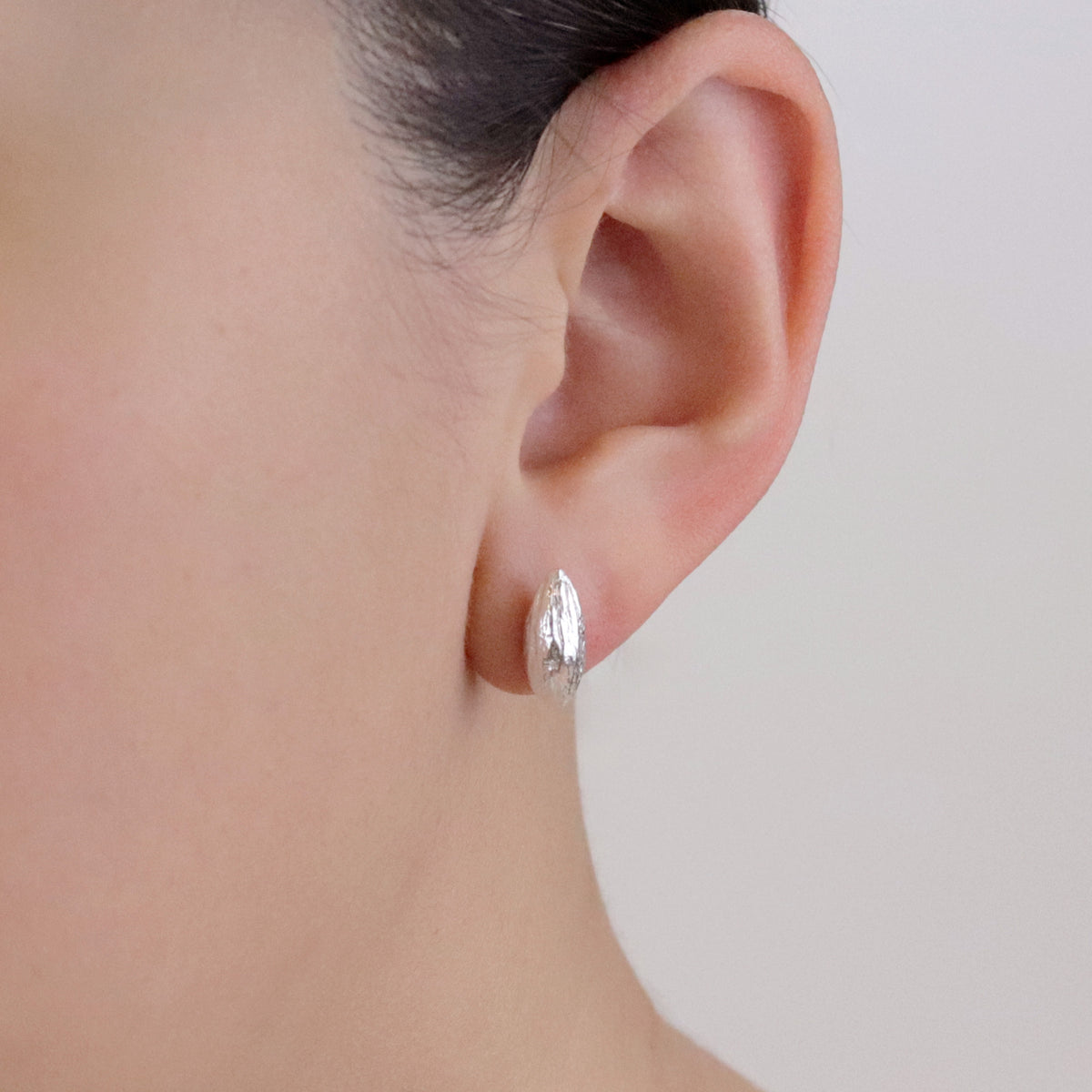 Small Olive Stone Studs