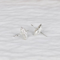 Small Horizontal Olive Stone Earrings