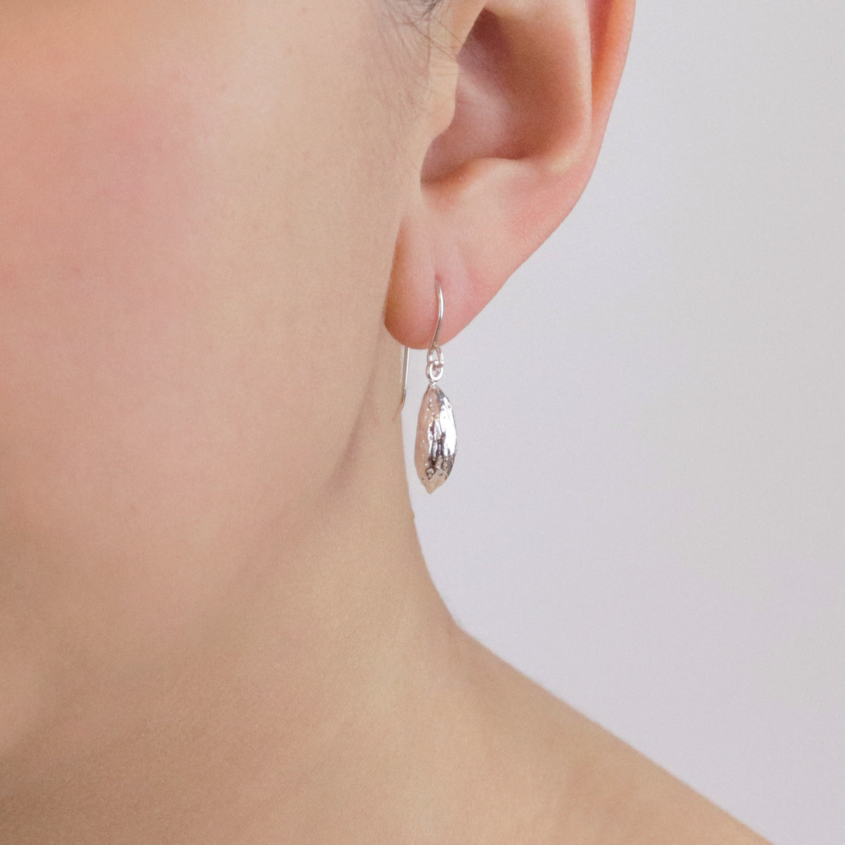 Small Olive Stone Earrings
