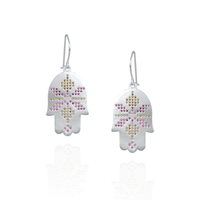 Hamsa Hand Tatreez Earrings