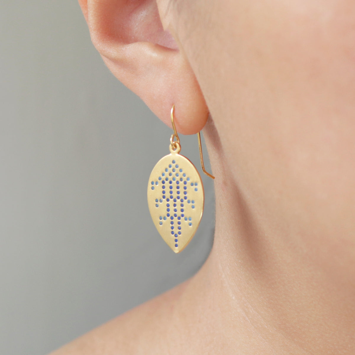 Cypress Tree Tatreez Earrings