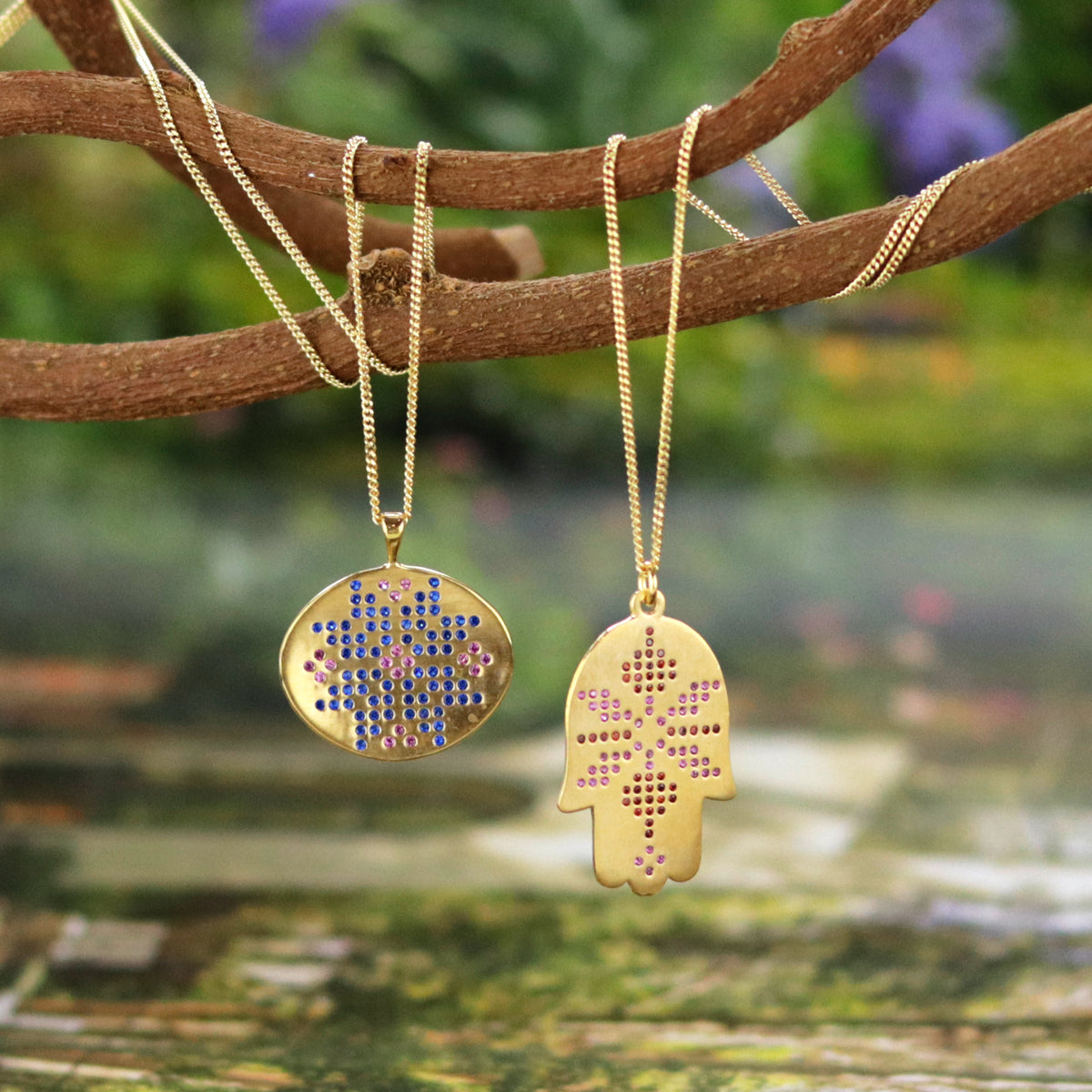 Star of Bethlehem Tatreez Pendant Necklace