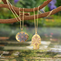 Star of Bethlehem Tatreez Pendant Necklace
