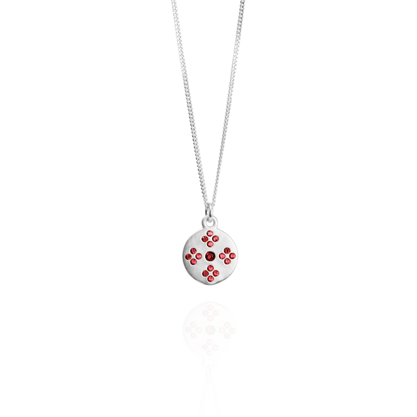 Border Stitch Tatreez Pendant Necklace