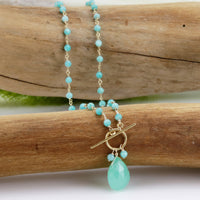 Chrysoprase Toggle Necklace - Limited Edition