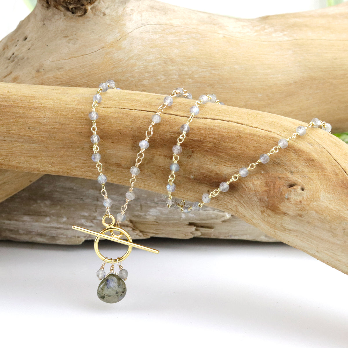Labradorite Toggle Necklace - Limited Edition