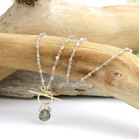 Labradorite Toggle Necklace - Limited Edition