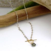 Labradorite Toggle Necklace - Limited Edition
