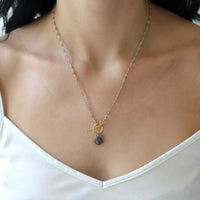Labradorite Toggle Necklace - Limited Edition