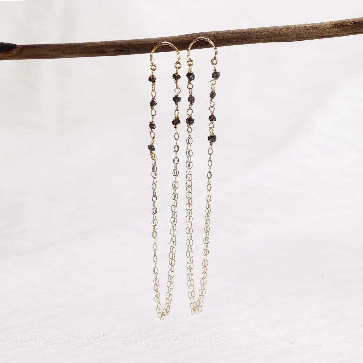 9ct Gold Chain & Diamond Earrings