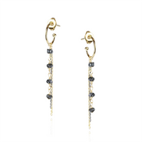 Mini Diamond & Chain Hoops