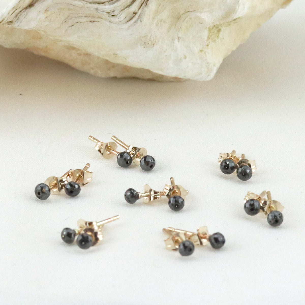 9ct Gold Diamond Stud Earrings