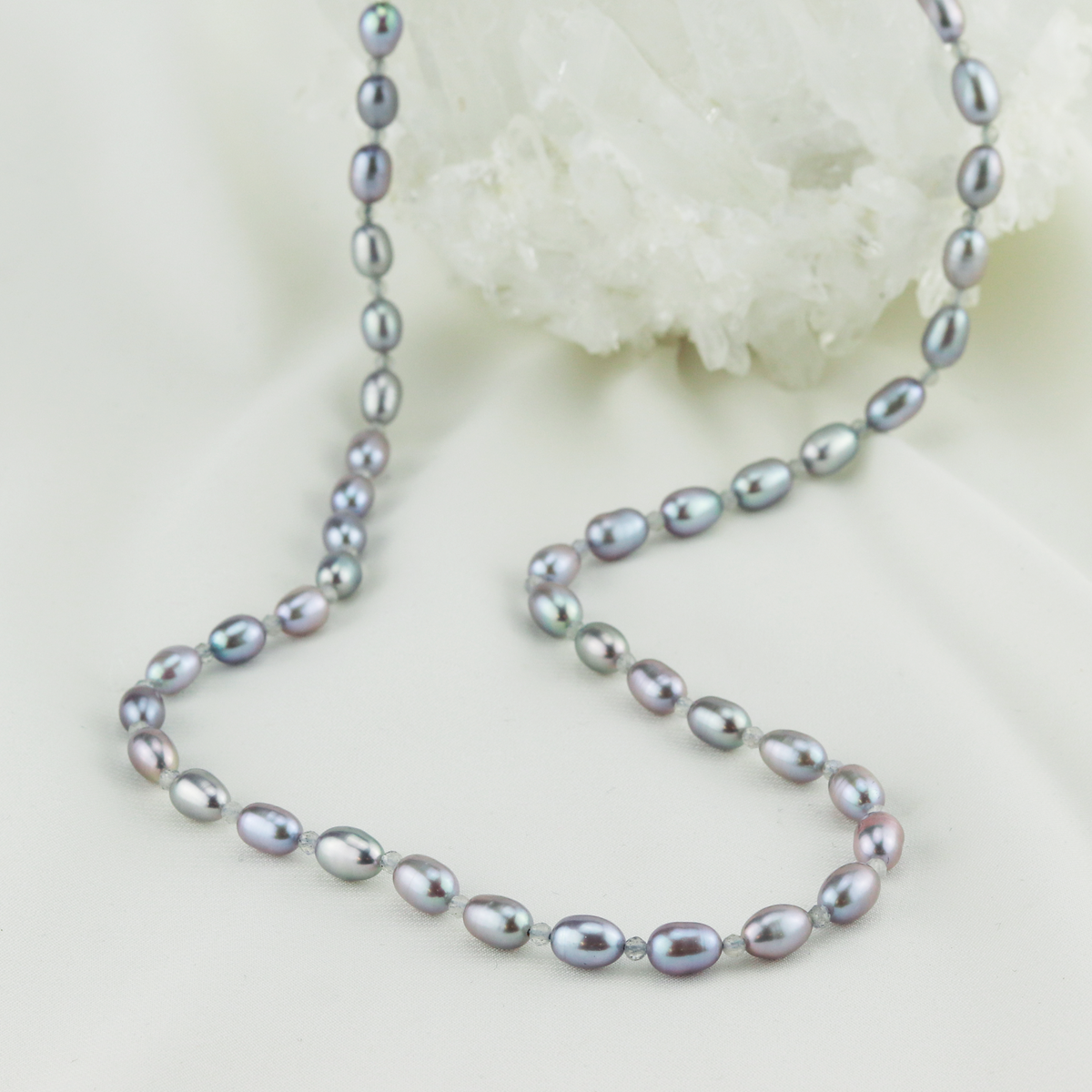 Faceted Bead & Pearl Necklace