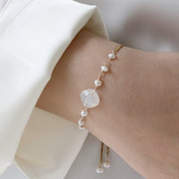 Cushion Cut Gemstone Slider Bracelet