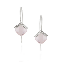 Cushion Cut Textured Earrings