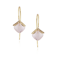 Cushion Cut Textured Earrings