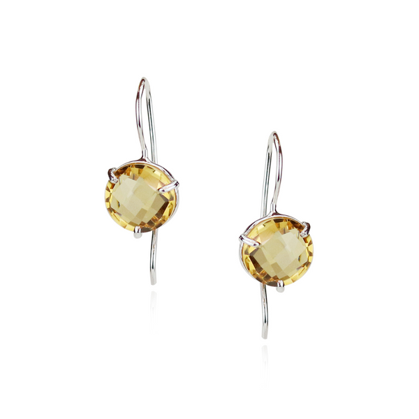 Faceted Gemstone Earrings