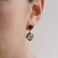 Double Cushion Cut Drop Earrings