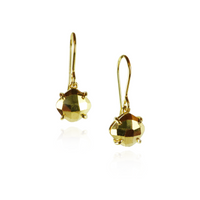 Square Gem Fish Hook Earrings