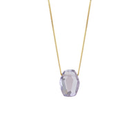 Modern Geometric Shaped Faceted Gemstone Pendant