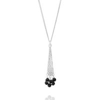 Elegant gold hammered textured triangle pendant featuring a striking onyx gemstone for a bold and sophisticated style.