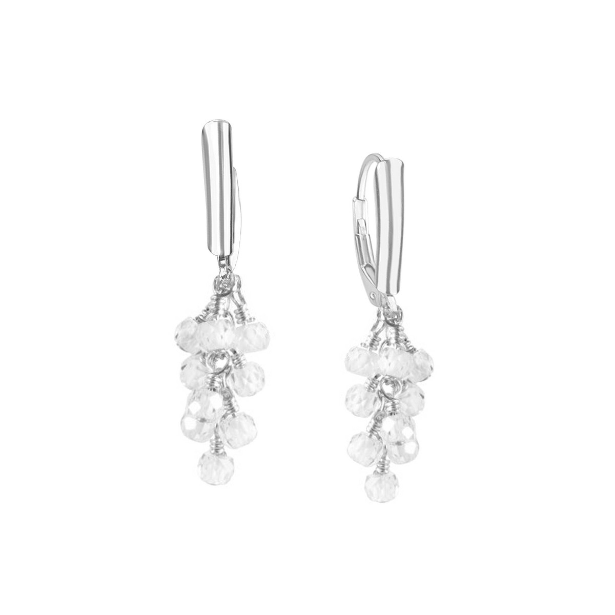 Grape Cluster Latch Back Earrings