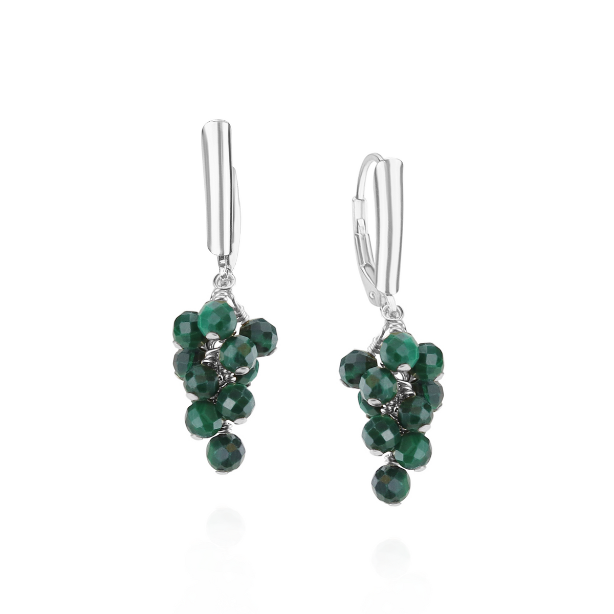 Grape Cluster Latch Back Earrings
