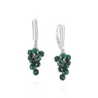 Grape Cluster Latch Back Earrings