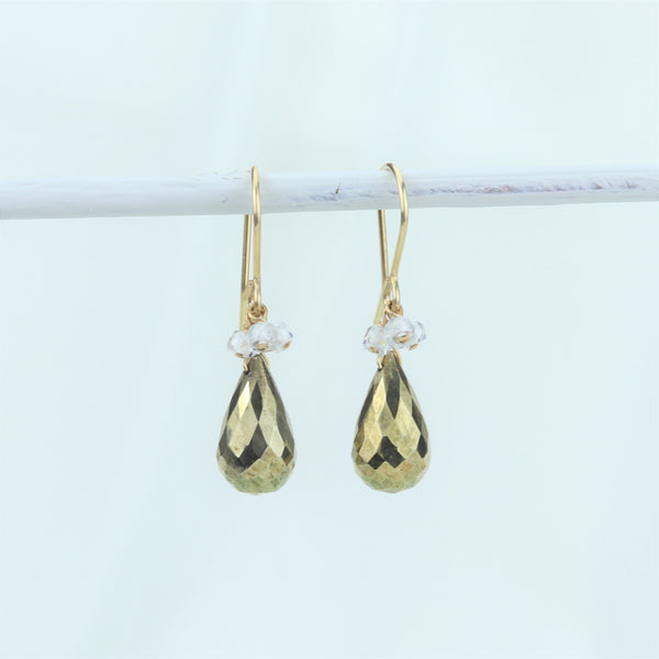 Pyrite Cluster Earrings