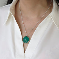 Large Mismatched Gemstone Pendant